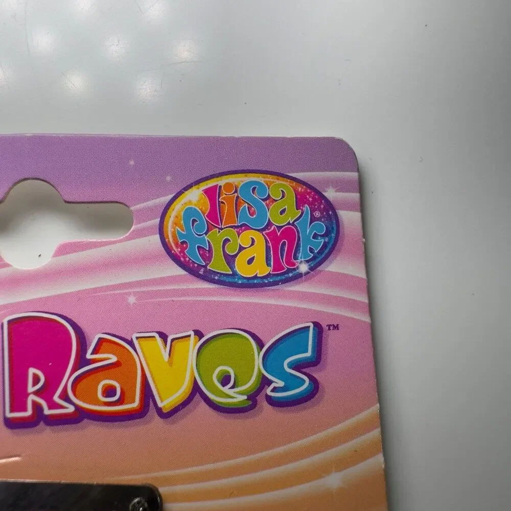 Lisa Frank Hair Raves 4 Pc Barrettes Accessory Set Sequin Flower Hair Snaps NEW